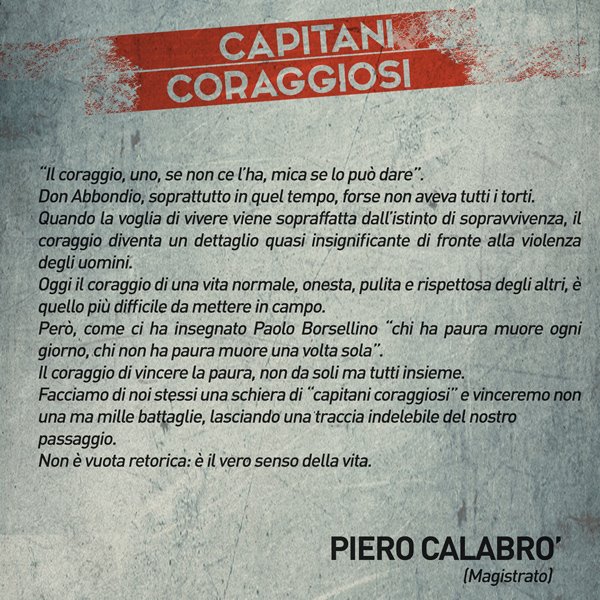 Piero Calabrò - Capitani coraggiosi